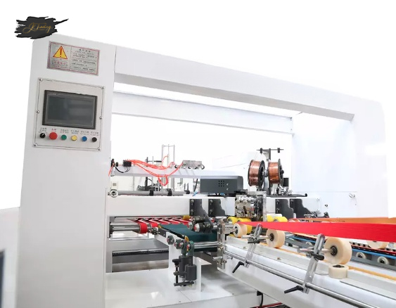 Automatic Corrugated Paper Box PP Belt Tying Bundling Wrapping Machine